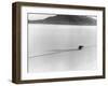 Roland Free Breaking World's Speed Record on Bonneville Salt Flats-Peter Stackpole-Framed Premium Photographic Print