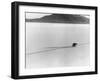 Roland Free Breaking World's Speed Record on Bonneville Salt Flats-Peter Stackpole-Framed Premium Photographic Print