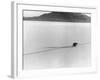 Roland Free Breaking World's Speed Record on Bonneville Salt Flats-Peter Stackpole-Framed Premium Photographic Print