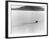 Roland Free Breaking World's Speed Record on Bonneville Salt Flats-Peter Stackpole-Framed Premium Photographic Print