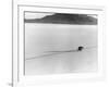 Roland Free Breaking World's Speed Record on Bonneville Salt Flats-Peter Stackpole-Framed Premium Photographic Print