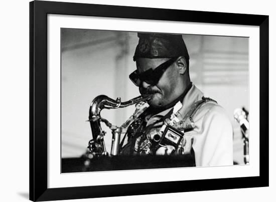 Roland Kirk, Ronnie Scott's, London, 1976-Brian O'Connor-Framed Photographic Print