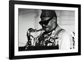 Roland Kirk, Ronnie Scott's, London, 1976-Brian O'Connor-Framed Photographic Print