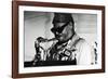 Roland Kirk, Ronnie Scott's, London, 1976-Brian O'Connor-Framed Photographic Print