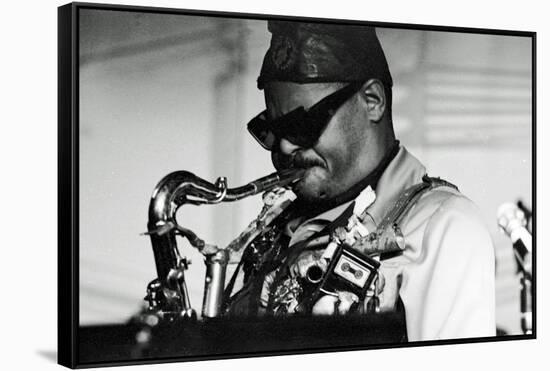 Roland Kirk, Ronnie Scott's, London, 1976-Brian O'Connor-Framed Stretched Canvas