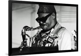 Roland Kirk, Ronnie Scott's, London, 1976-Brian O'Connor-Framed Photographic Print