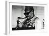 Roland Kirk, Ronnie Scott's, London, 1976-Brian O'Connor-Framed Photographic Print