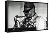 Roland Kirk, Ronnie Scott's, London, 1976-Brian O'Connor-Framed Stretched Canvas