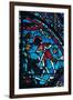 Roland pierces the giant Ferragut in the navel, stained glass, Chartres Cathedral, 1194-1260-Unknown-Framed Giclee Print