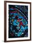 Roland pierces the giant Ferragut in the navel, stained glass, Chartres Cathedral, 1194-1260-Unknown-Framed Giclee Print