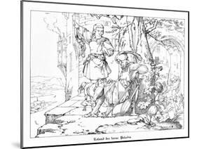 Roland, the Faithful Paladin, Engraved by J. Dielmann-Alfred Rethel-Mounted Giclee Print