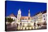 Rolands Fountain Dating from 1572, Bratislava, Slovakia, Europe-Christian Kober-Stretched Canvas