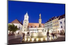 Rolands Fountain Dating from 1572, Bratislava, Slovakia, Europe-Christian Kober-Mounted Photographic Print