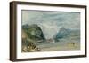 Rolandseck, Nonnenwerth and Dachenfels, 1817-J M W Turner-Framed Giclee Print