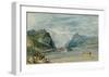 Rolandseck, Nonnenwerth and Dachenfels, 1817-J M W Turner-Framed Giclee Print