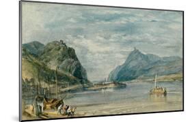 Rolandseck, Nonnenwerth and Dachenfels, 1817-J M W Turner-Mounted Giclee Print