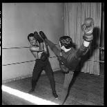 Guy Marchand During a Boxing Session-Roldes-Photographic Print