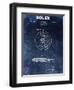 Rolex Calendar Time Piece, 1951- Blue-Dan Sproul-Framed Art Print