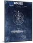 Rolex Calendar Time Piece, 1951- Blue-Dan Sproul-Mounted Art Print