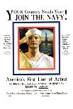 Join the Navy, Your country Needs You, c.1916-Rolf Armstrong-Framed Art Print