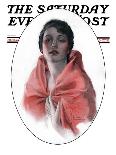 "Woman in Shawl," Saturday Evening Post Cover, June 16, 1923-Rolf Armstrong-Framed Giclee Print