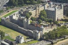 Aerial view of the Tower of London, UNESCO World Heritage Site, London, England, United Kingdom-Rolf Richardson-Photographic Print