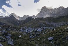 Sunrise in the Fladinger Mountain On the Left, Alps, South Tirol-Rolf Roeckl-Photographic Print