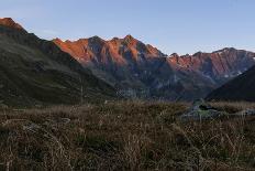 Dusk in Wetterstein Range, View from the Zundernkamm About Teufelsgsaß on Simetsberg and Benedikten-Rolf Roeckl-Photographic Print