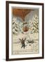 Rolier and Bezier's Postal Balloon Flight from Paris to Norway, December 1870-null-Framed Giclee Print