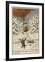 Rolier and Bezier's Postal Balloon Flight from Paris to Norway, December 1870-null-Framed Giclee Print