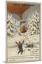 Rolier and Bezier's Postal Balloon Flight from Paris to Norway, December 1870-null-Mounted Giclee Print