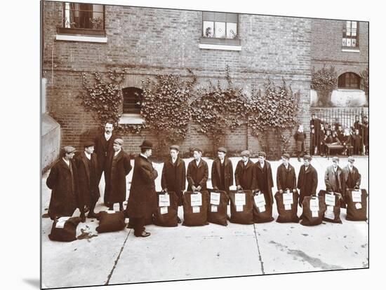 Roll Call of Boys About to Emigrate to Canada, Essex, 1908-null-Mounted Photographic Print