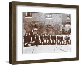 Roll Call of Boys About to Emigrate to Canada, Essex, 1908-null-Framed Photographic Print