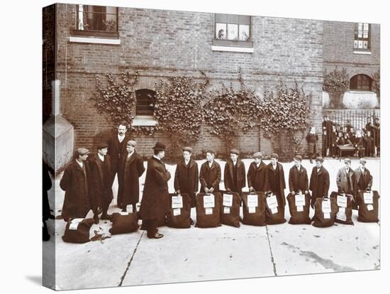 Roll Call of Boys About to Emigrate to Canada, Essex, 1908-null-Stretched Canvas