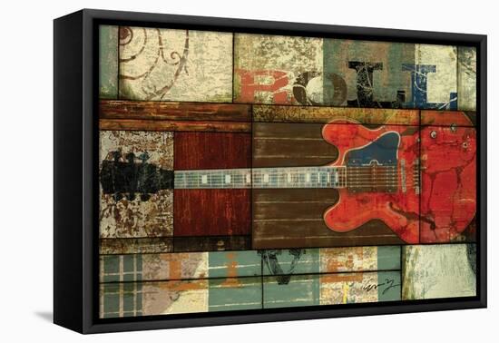 Roll Guitar-Eric Yang-Framed Stretched Canvas