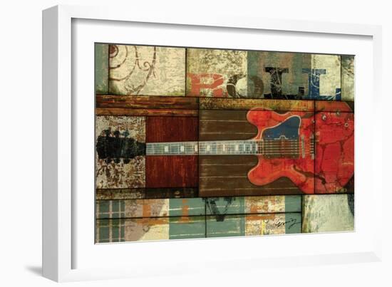 Roll Guitar-Eric Yang-Framed Art Print