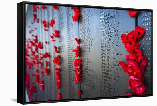 Roll of Honour at the Australian War Memorial, Canberra, Australian Capital Territory, Australia-Michael Runkel-Framed Stretched Canvas