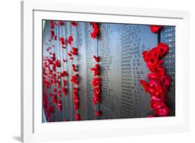 Roll of Honour at the Australian War Memorial, Canberra, Australian Capital Territory, Australia-Michael Runkel-Framed Photographic Print