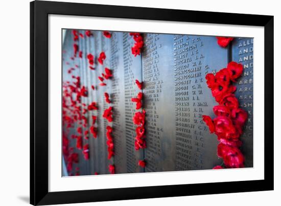 Roll of Honour at the Australian War Memorial, Canberra, Australian Capital Territory, Australia-Michael Runkel-Framed Photographic Print