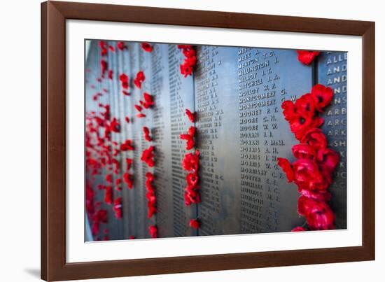 Roll of Honour at the Australian War Memorial, Canberra, Australian Capital Territory, Australia-Michael Runkel-Framed Photographic Print