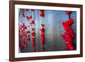 Roll of Honour at the Australian War Memorial, Canberra, Australian Capital Territory, Australia-Michael Runkel-Framed Photographic Print