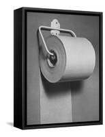 Roll of Toilet Paper, Illustrating the Shortage-Nina Leen-Framed Stretched Canvas