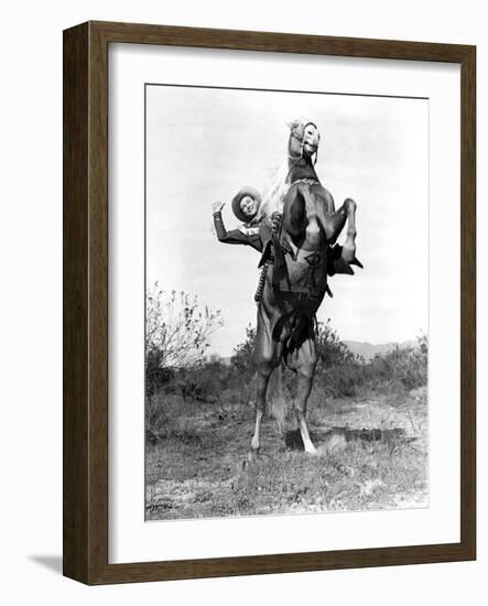 Roll On Texas Moon, Roy Rogers With Trigger The Horse, 1946-null-Framed Photo