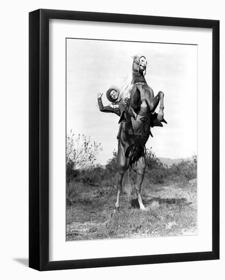 Roll On Texas Moon, Roy Rogers With Trigger The Horse, 1946-null-Framed Photo