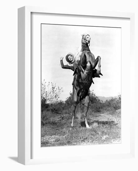 Roll On Texas Moon, Roy Rogers With Trigger The Horse, 1946-null-Framed Photo