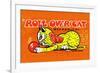 Roll Over Cat-null-Framed Premium Giclee Print