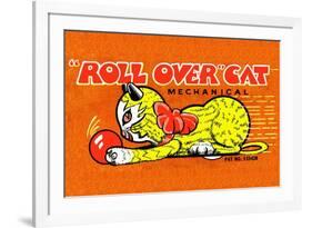 Roll Over Cat-null-Framed Premium Giclee Print