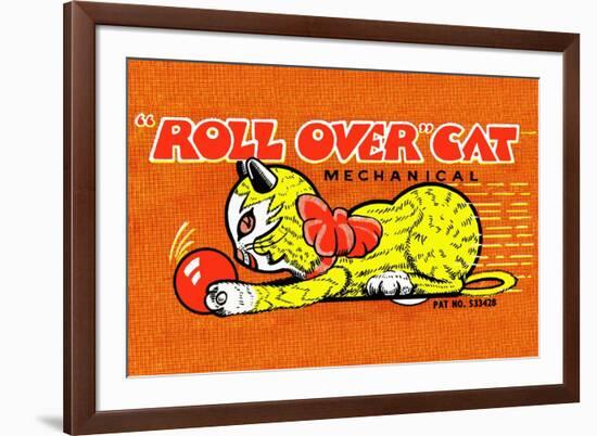 Roll Over Cat-null-Framed Premium Giclee Print