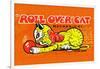 Roll Over Cat-null-Framed Art Print