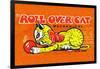 Roll Over Cat-null-Framed Art Print